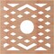 Ekena Millwork Chevron Wood Fretwork Pierced Ceiling Medallion, Cherry, 16"OD x 4 1/8"ID x 3/8"T CMWP16X16X0375CHCH - alternate 5